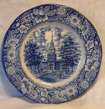 Liberty Blue & White Plate