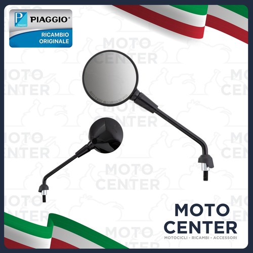 Mirror black piaggio vespa - sx,