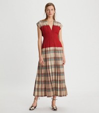Tory Burch Plaid Silk Claire