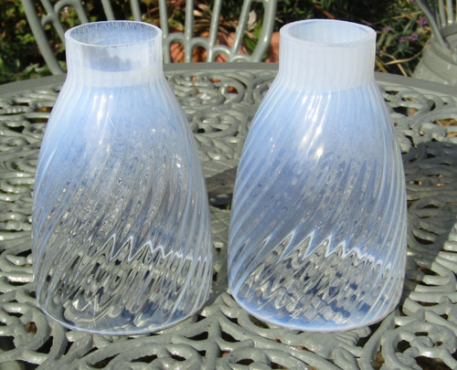 Pair antique vaseline - pair, of