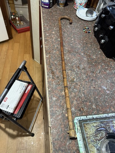 Vintage antique bamboo cane - vintage,