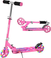 IMMEK 2 Wheels Kick Scooter, Foldable Scooter for Kids, Suitable for Girls and