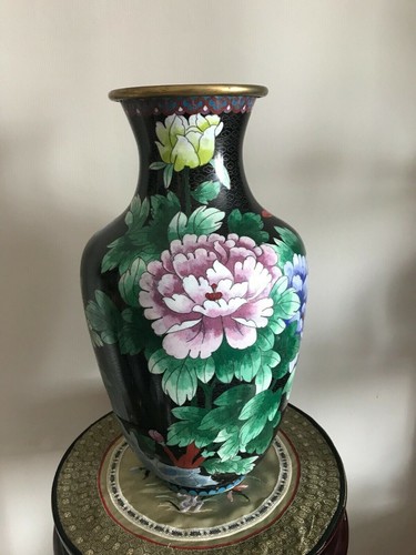 Bronze vase partition enamels - partition,