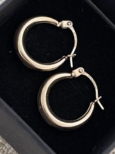13mm crescent hoop earrings - 13mm,