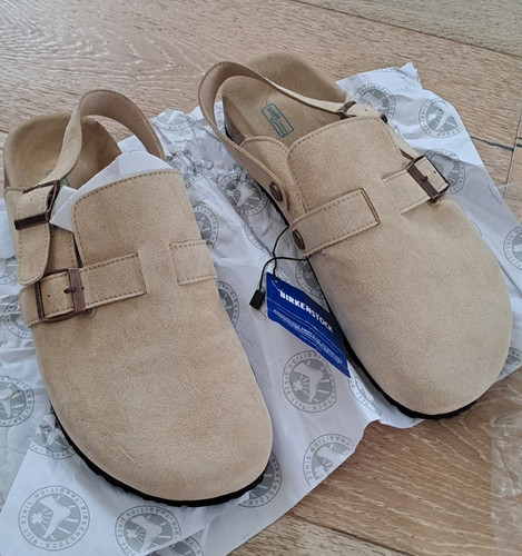 Birkenstock beige suede - birkenstock,