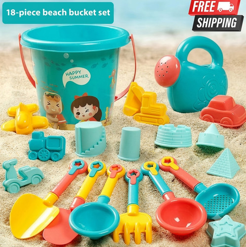 18pcs kids beach toy set - 18pcs,