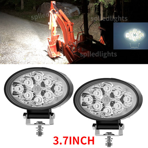 Oval headlight headlamp - 2x,