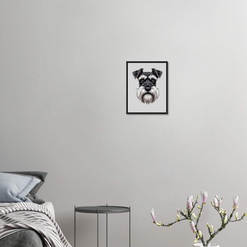 Miniature schnauzer framed - miniature,