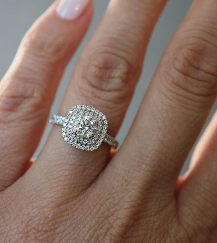 Cluster engagement ring sale - cluster,