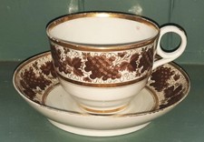 Regency Exquisite Gilded & Painted Worcester Barr Flight & Barr Cup & Saucer