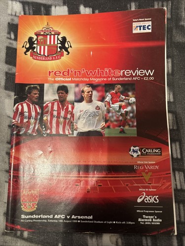 Sunderland arsenal programme - v,