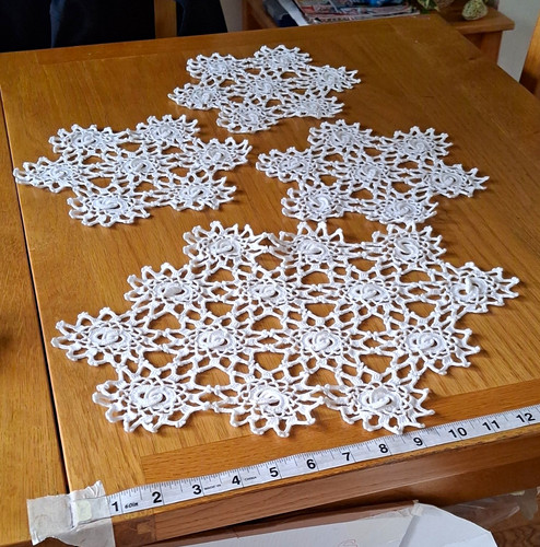 Set white crochet lace - crochet,