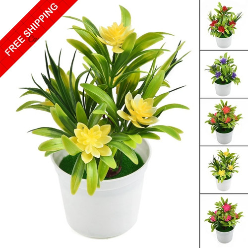 Artificial flowers potted fake - artificial,