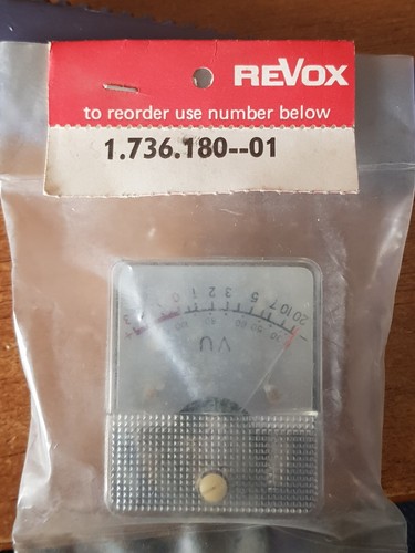 Meter display for revox g36 - meter,