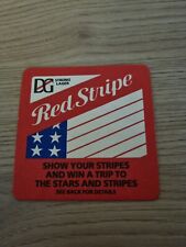 Red Stripe Lager Beer Mat.