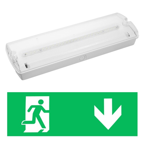 Led emergency light bulkhead - led,
