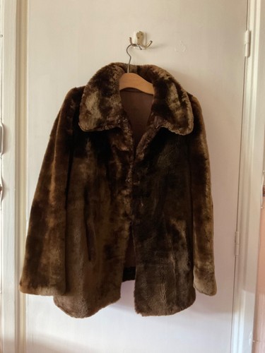 Vintage beaver lamb - , coat