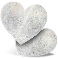 2 x Heart Stickers 15 cm -