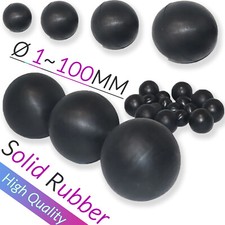 Nitrile Rubber Balls 2mm 2.5mm ~ 100mm Black Round Solid Rubber Ball Bouncy Ball