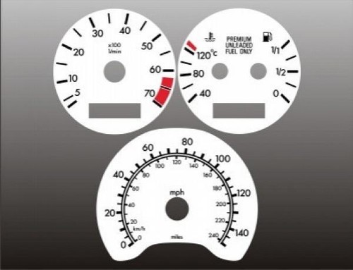 White face gauges for - white,