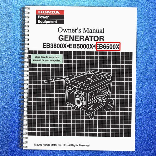 Honda eb6500x generator - honda,