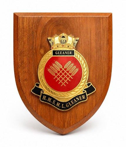 Hms gleaner royal navy vintage - hms,