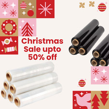 2 x CLEAR STRONG ROLLS PALLET