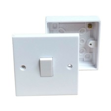 White Single Gang Light Switch