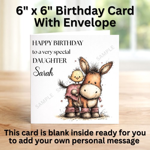 Personalised donkey birthday - personalised,