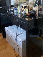 Dressing Table Black Solid