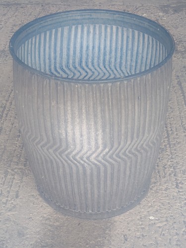 Vintage galvanised dolly wash - galvanised,