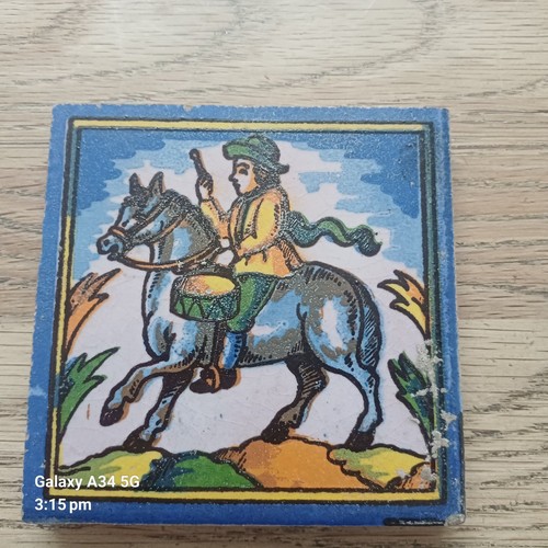 Vintage spanish ceramic - tile,
