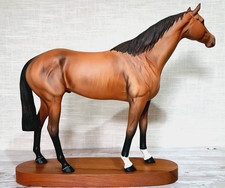 Beswick Large Racehorse Rare Chestnut Brown Matt Connoisseur Model No. 1564 Vgc
