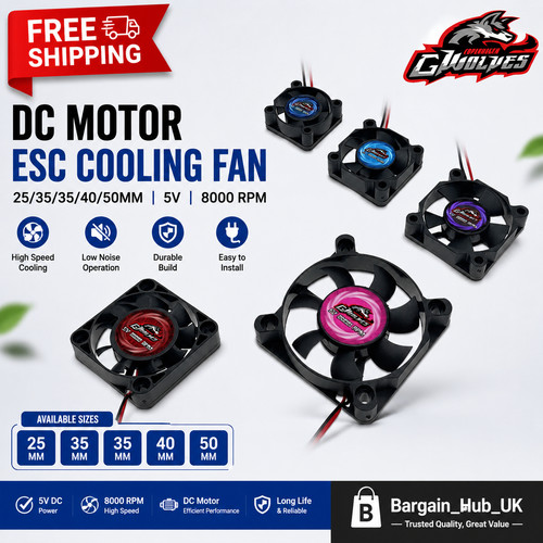 Motor esc cooling - rc, fan