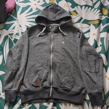 Grey Kangol Full Zip Hoodie UK M Good Condition With Pockets