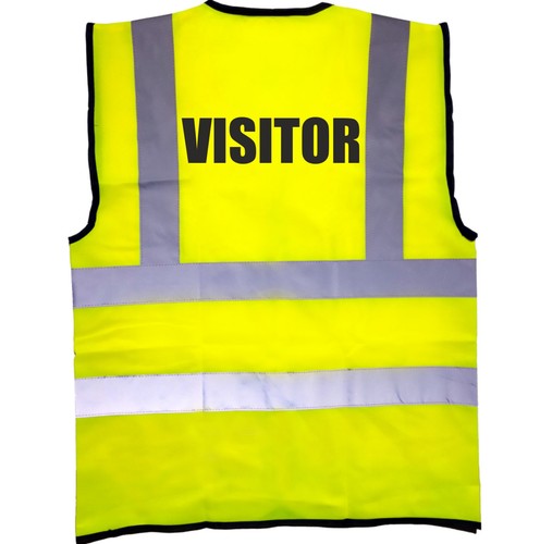 Visitor printed vis high - vis,