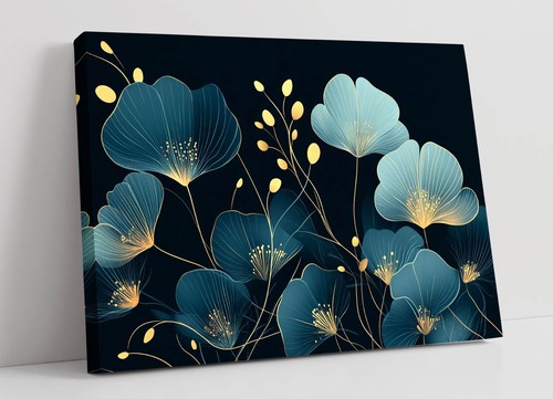 Delicate teal and - teal, flowers