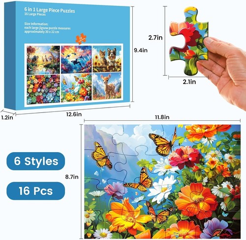Packs large piece puzzle - piece,