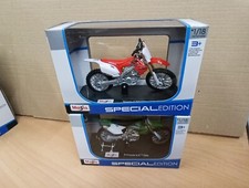 KAWASAKI KXF HONDA CRF COMBO 1:18 Die-Cast Motocross MX Toy Model Bikes
