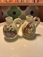Vintage Miniature Bottle Orlando Cherry Brandy Torquay Ceramic Risqué X2
