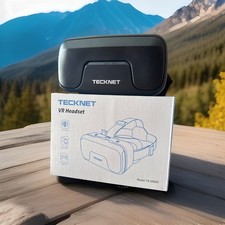BLACK TECKNET VR Headset for Phone, Virtual Reality Headsets with HD 110°FOV