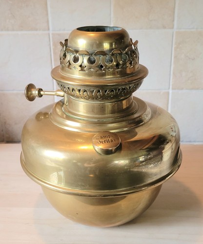 Large antique veritas brass - antique,