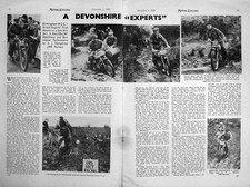 Old Vintage Print Motor Cycling Magazine 1949 A.J.S. Cycles James Comet 20th