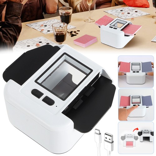 Automatic card shuffler - card,