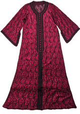Moroccan Caftan Dress Red Lace