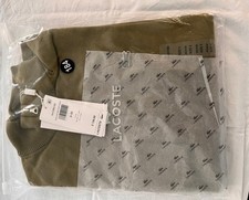 Mens Lacoste Olive Jumper 1/4