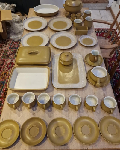 Denby ode dinner set brown - ode, set,