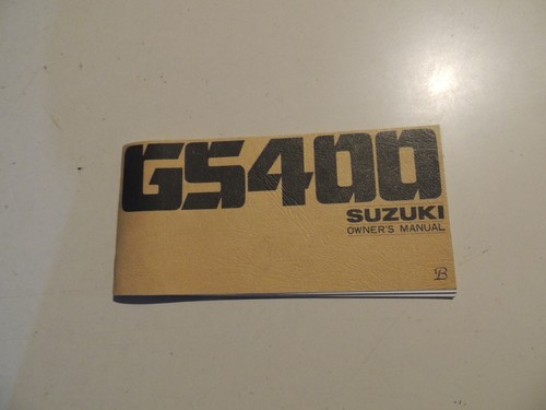 Driver manual suzuki 400 - suzuki,