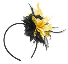 Flower Feather Hair Fascinator