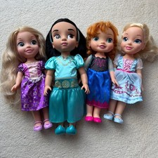 Disney Princess Toddler 14" Dolls Bundle Jasmine Rapunzel Cinderella Anna - Used